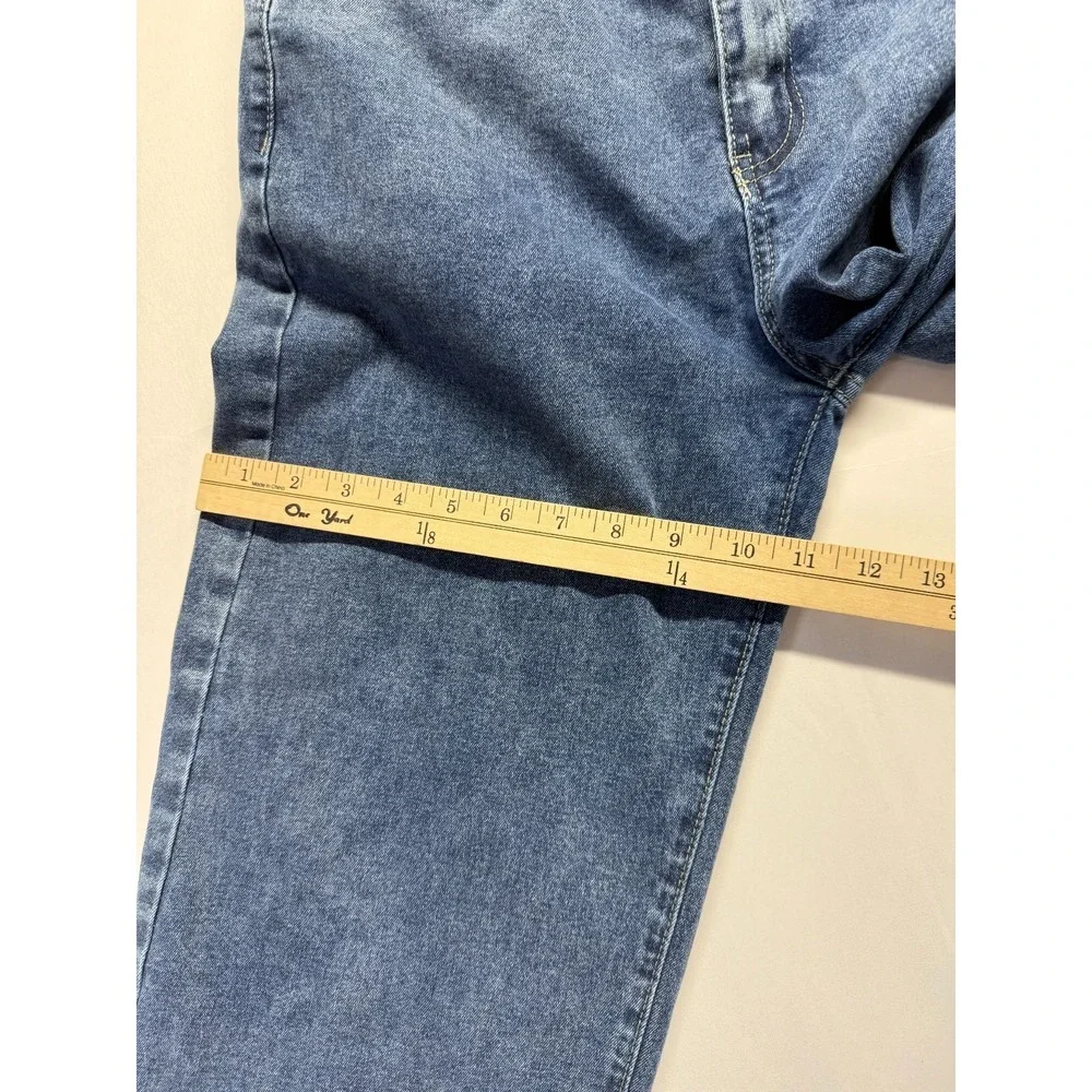 Bamboo Jeans Womens 13 Blue Denim Medium Wash Streetwear High Rise‎ Straight Leg